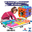 Brinquedo Educativo Cubo Didático Grande Encaixe Montessori 1 Ano 2 Anos 3 Anos - Cubo De Atividades