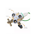 Brinquedo Sensorial TEA Cubo Sensorial Montessori Brinquedo educativo desenvolvimento Motricidade/ Cubo de Atividades Crianças/ Brinquedo Antiestresse para crianças/ Brinquedo atividade diárias interação bebê / Brinquedos de Aprendizagem Infantil