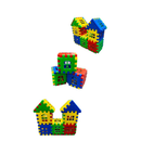 Bloquinhos De Monta Monta Infantil - Montar Casa, Cidades Predios Peças bem Firmes e Coloridas