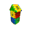 Bloquinhos De Monta Monta Infantil - Montar Casa, Cidades Predios Peças bem Firmes e Coloridas