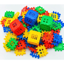 Bloquinhos De Monta Monta Infantil - Montar Casa, Cidades Predios Peças bem Firmes e Coloridas