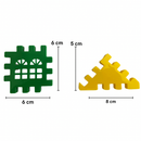 Bloquinhos De Monta Monta Infantil - Montar Casa, Cidades Predios Peças bem Firmes e Coloridas