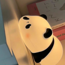 Luminária de Silicone Nocturna Sensor De Toque Panda Fofa Recarregável USB Candeeiro Decoração
