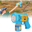 Brinquedo arminha de bolha de sabão colorido infantil - máquina de bolha de sabão