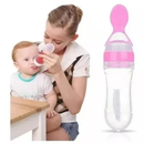 Kit Alimentação Chupeta Mordedor Porta Frutas e Mamadeira de Silicone com Colher Dosadora