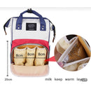 Mochila multifuncional de maternidade com compartimento termico igual lequeen
