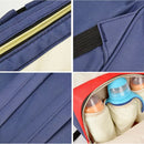 Mochila multifuncional de maternidade com compartimento termico igual lequeen