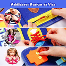 Maleta Atividade Coordenação Sensorial Montessori Infantil Alta Qualidade