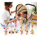 Móbile Para Carrinho Bebê Mordedor Sensorial Pelúcia Brinquedo Chocalho Infantil Pendurar Presente