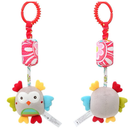 Móbile Para Carrinho Bebê Mordedor Sensorial Pelúcia Brinquedo Chocalho Infantil Pendurar Presente