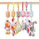 Móbile Para Carrinho Bebê Mordedor Sensorial Pelúcia Brinquedo Chocalho Infantil Pendurar Presente
