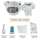 Luminaria Projetor De Luz Astronauta Lua Bluetooth Alto Falante Galaxy Ligth Estrelas Cor Da Estrutura Branco 110v/220