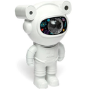 Luminaria Projetor De Luz Astronauta Lua Bluetooth Alto Falante Galaxy Ligth Estrelas Cor Da Estrutura Branco 110v/220
